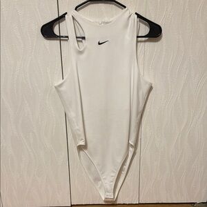 Nike White One Piece Swimsuit Performance Fit